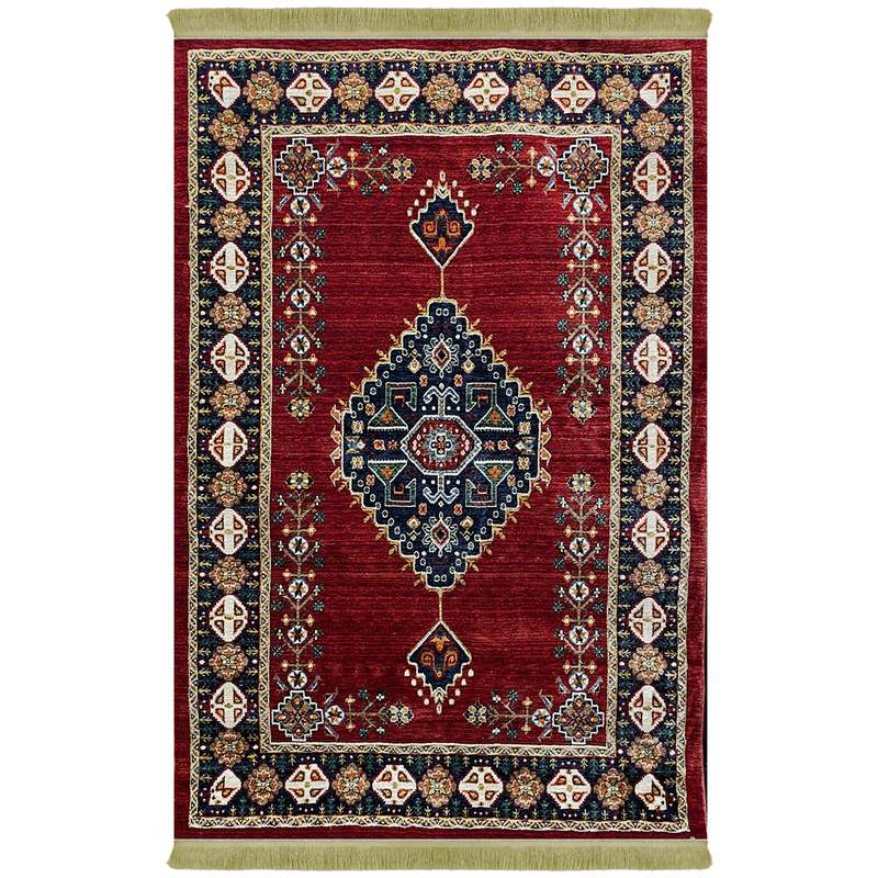 فرش ماشینی شاهکار برسام طرح شیما زمینه لاکی