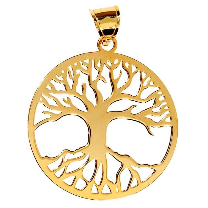 آویز نقره طرح درخت کد 01