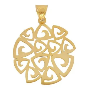 آویز گردنبند نقره طرح دایره کد 03