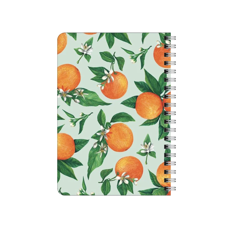 دفترچه یادداشت بامبیلیپ مدل چوبی طرح پترن پرتقالی کد 4726822