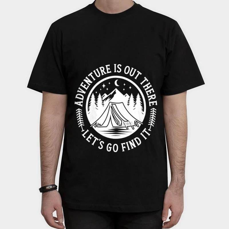 تیشرت آستین کوتاه مردانه مدل کمپینگ و طبیعت