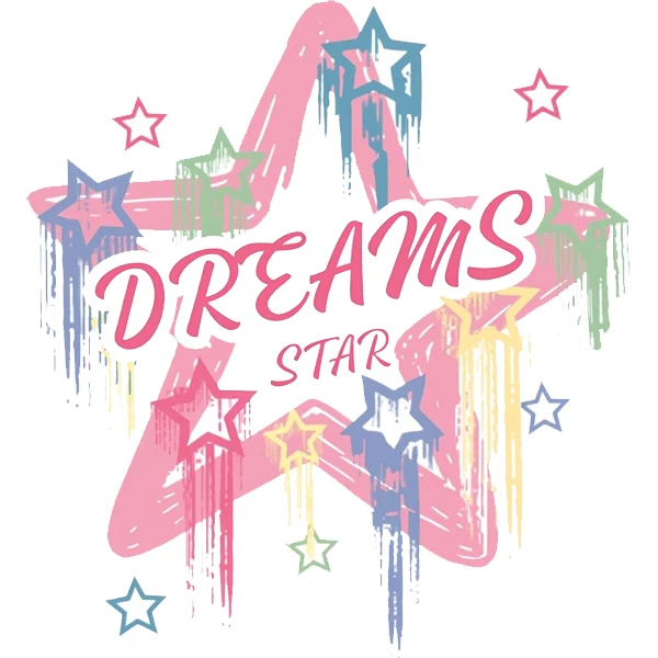 استیکر پارچه و لباس پاد آفرین طرح ستاره کد 3540