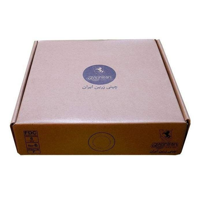 پیش دستی چینی زرین ایران مدل زرین 19 درجه یک بسته 6 عددی