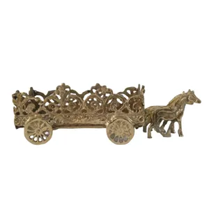 جای قاشق و چنگال برنجی مدل Sjg37 طرح کالسکه