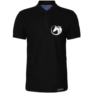 پولوشرت آستین کوتاه مردانه 27 مدل اسب کد WN1216 رنگ مشکی