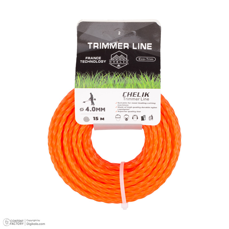 نخ علف تراش تریمر لاین مدل گرد کد 4mm-15m-T