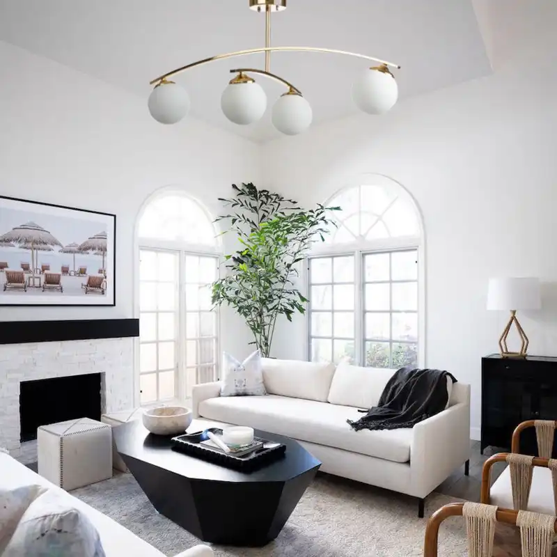 لوستر 4 شعله مدل هلال