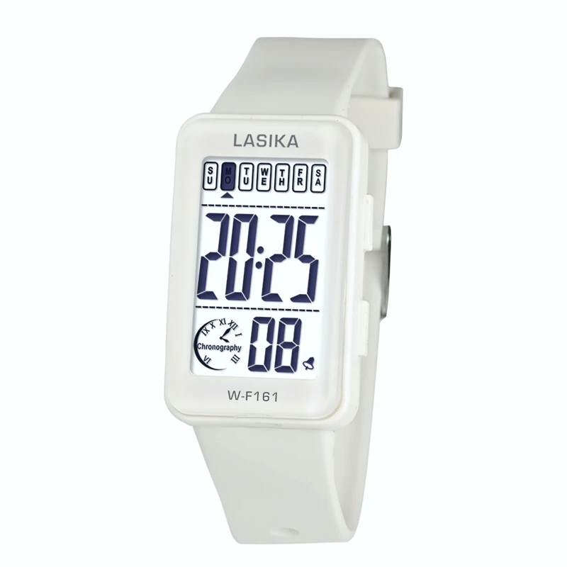 ساعت مچی دیجیتال لاسیکا مدل کوارتز بند پیو کرنومتر دار کد ۸
