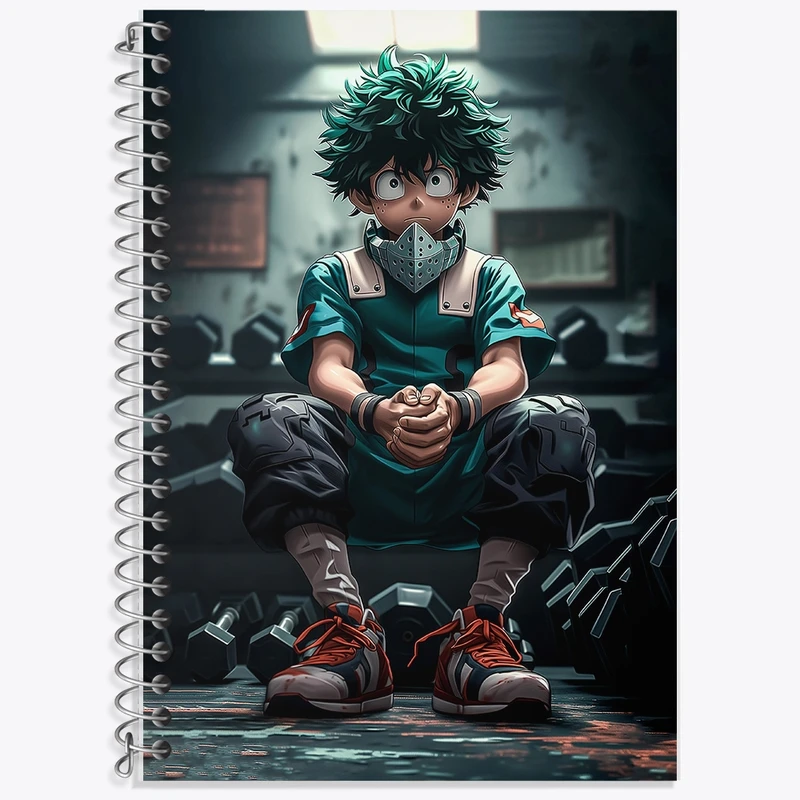 دفتر زبان 50 برگ خندالو مدل دو خط طرح انیمه آکادمی قهرمان من کد F2840