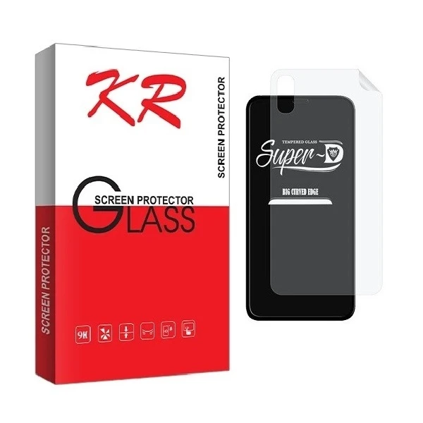 محافظ صفحه نمایش کی آر مدل 2SN مناسب برای گوشی موبایل اپل iPhone X به همراه محافظ پشت گوشی
