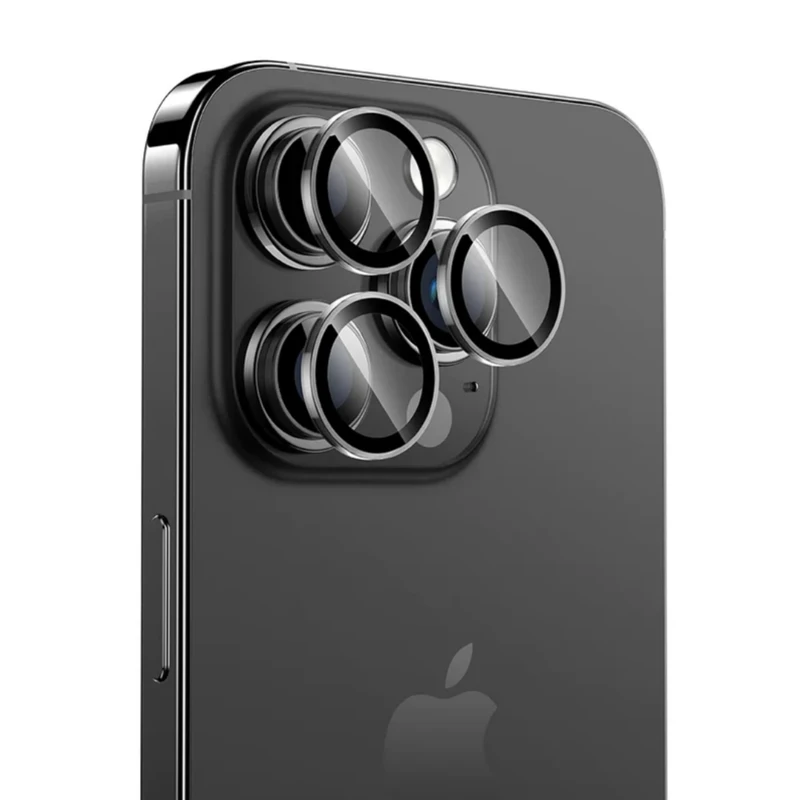 محافظ لنز دوربین فلزی مدل LENS FILM مناسب برای گوشی موبایل IPHONE 15 Pro