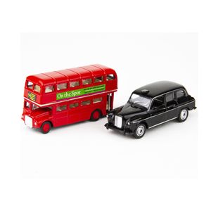 نقد و بررسی ماشین بازی ولی مدل اتوبوس و تاکسی لندن مجموعه دو عددی توسط خریداران