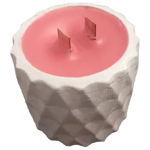 شمع لیوانی مدل لوزی