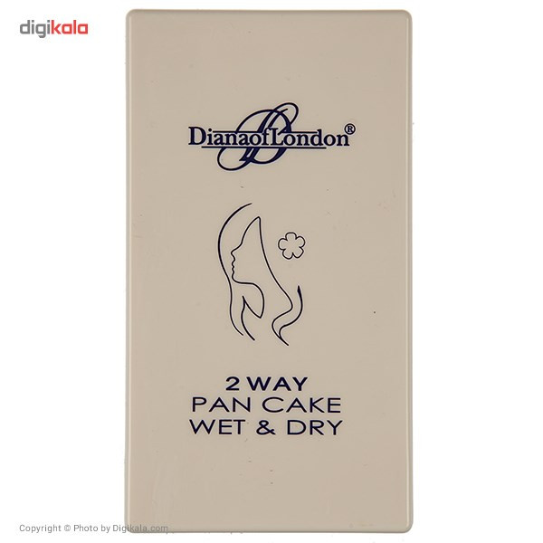 پنکیک دایانا آف لاندن سری 2Way Pan Cake Wet and Dry مدل Soft Peach شماره 113