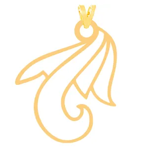 آویز گردنبند طلا 18 عیار زنانه کرابو مدل گل Kr31683