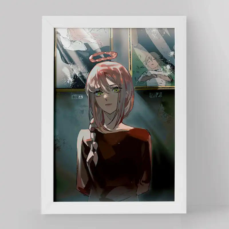 تابلو خندالو مدل ماکیما انیمه مرد اره ای کد 17911