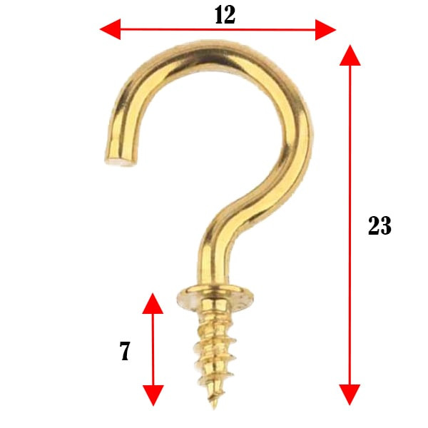 قلاب پیچ مدل L23 بسته 12 عددی قلاب پیچ مدل L23 بسته 12 عددی