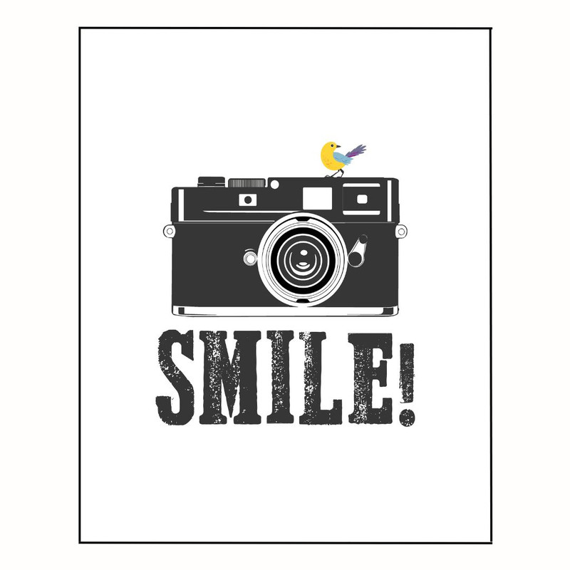پوستر مدل لبخند برای دوربین  