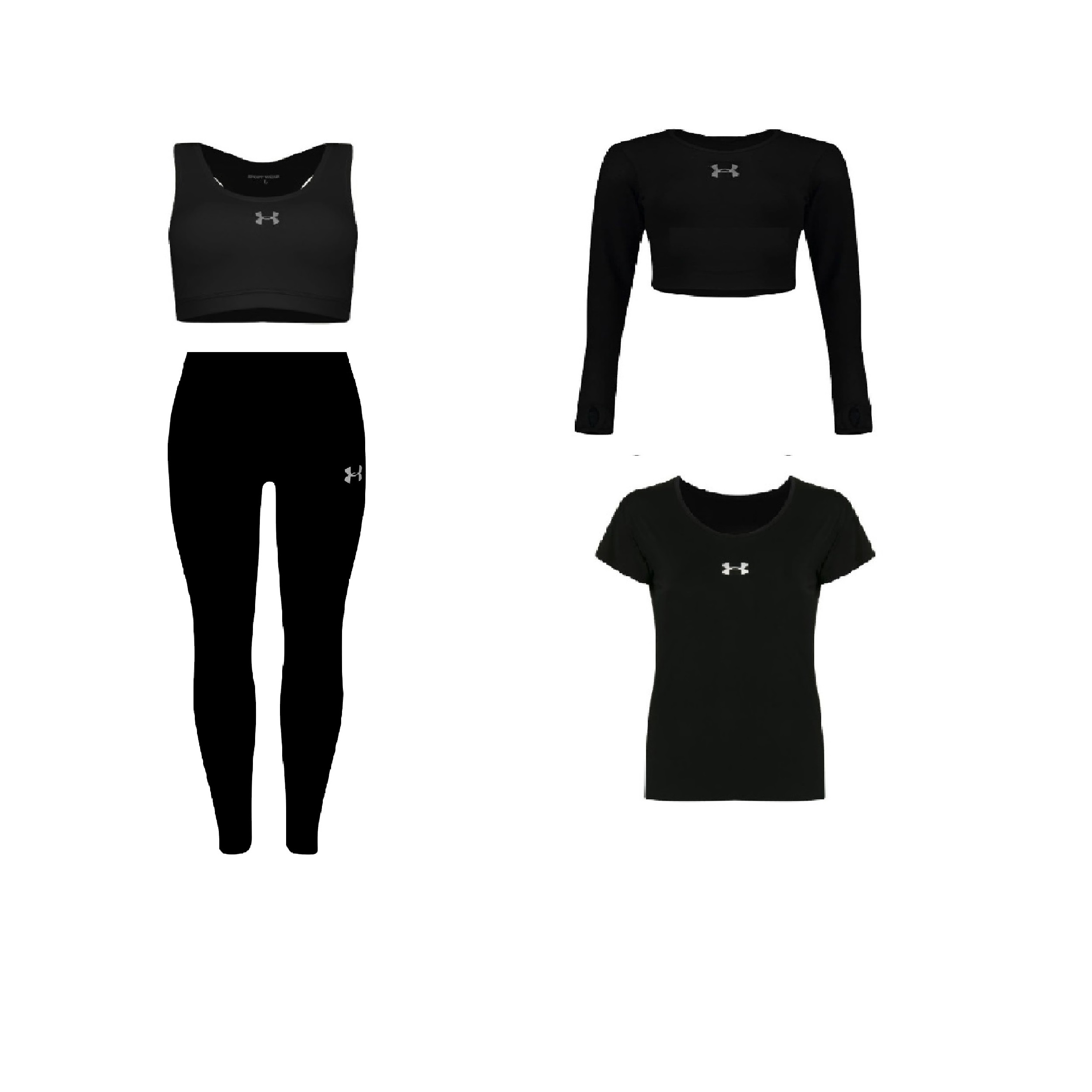 ست 4 تکه لباس ورزشی زنانه مدل 2801-63-7101