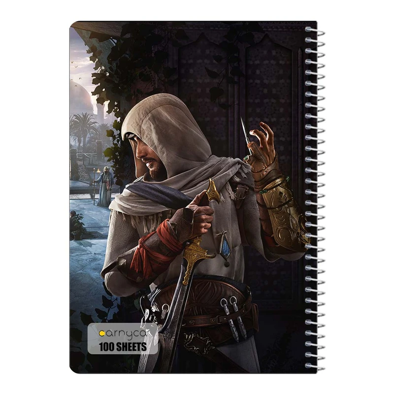 دفتر مشق 100 برگ سیمی کارنیکا طرح Assassins Creed کد 35349