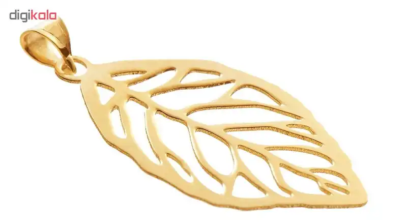 آویز گردنبند نقره طرح برگ کد 03