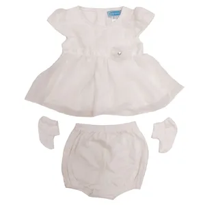 ست 3 تکه لباس نوزادی مدل عروسکی