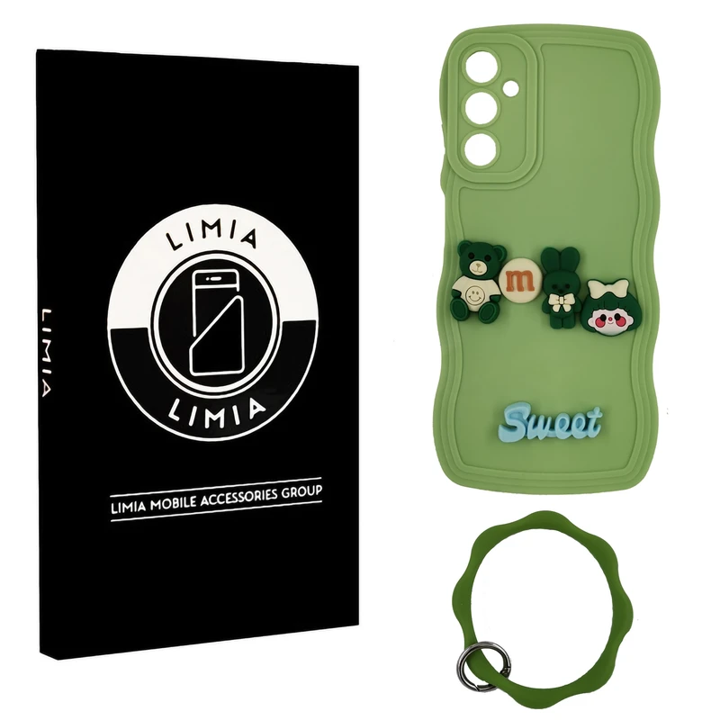 کاور لیمیا مدل فانتزی طرح عروسکی برجسته مناسب برای گوشی موبایل سامسونگ Galaxy A25 به همراه آویز