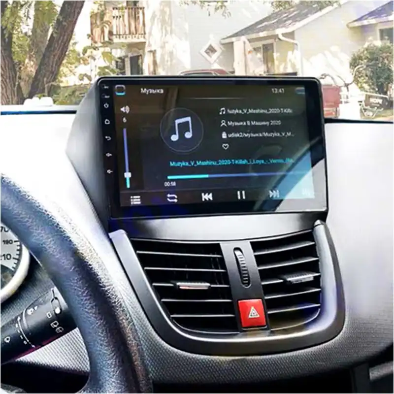 پخش کننده تصویری خودرو مدل Burmester مناسب برای پژو 207