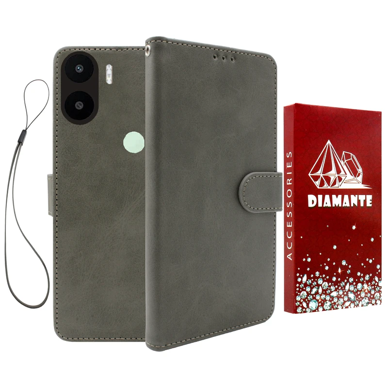 کیف کلاسوری دیامانته مدل Chanta Rd مناسب برای گوشی موبایل شیائومی Redmi A1 Plus به همراه بندآویز