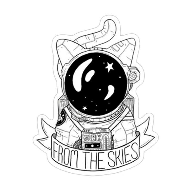 استیکر لپ تاپ مدل ufo08