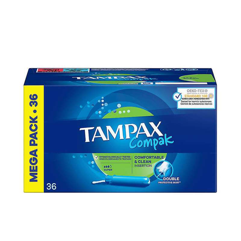 تامپون تامپکس مدل Super Compak بسته 36 عددی