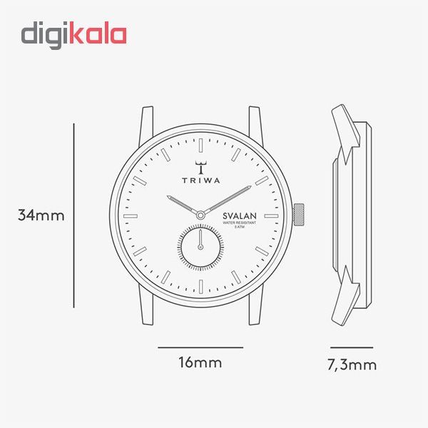 ساعت مچی عقربه ای تریوا مدل Ebony Svalan -  - 7