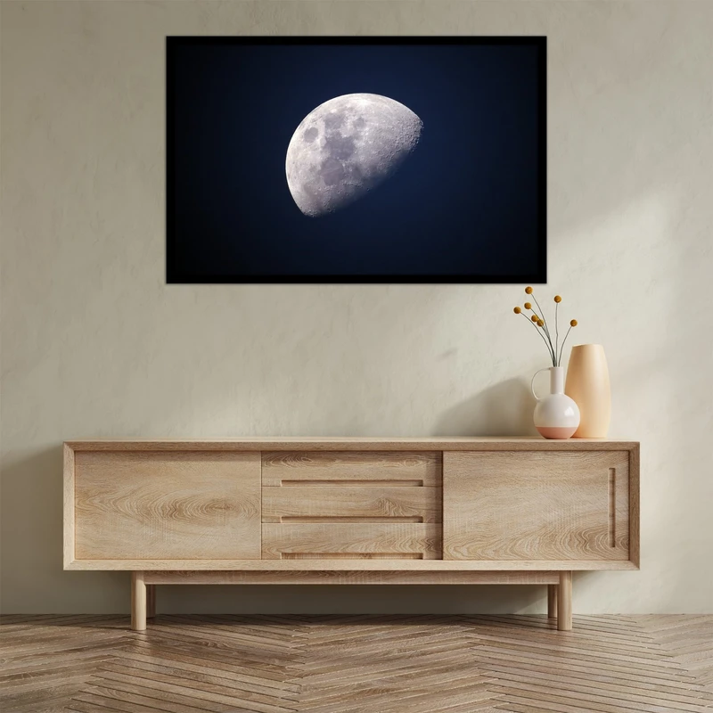 تابلو بکلیت طرح دکوراتیو عکس هنری ماه مدل B-bu2663