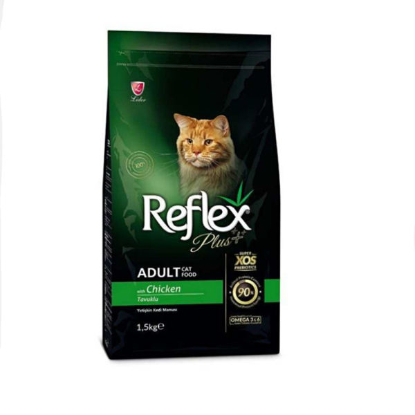 غذا خشک گربه رفلکس مدل Chicken وزن 1.5 کیلوگرم