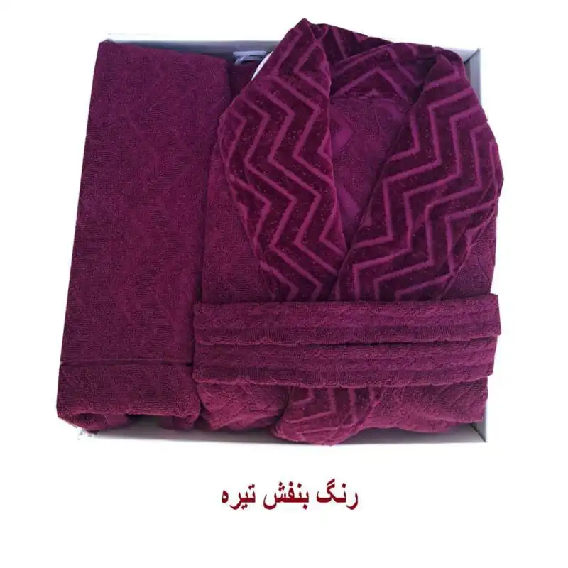 سرویس حوله پالتویی 4 تکه آلامه مدل ونوس AB