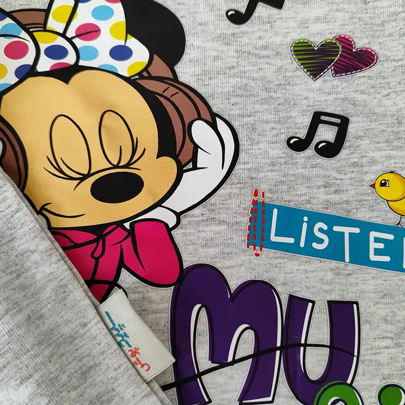 ست تی شرت آستین بلند و شلوار بچگانه سپیدپوش مدل میکی ماوس کد 1402103