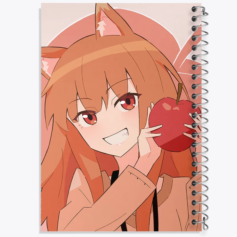 دفتر لیست خرید 50 برگ خندالو طرح هولو انیمه ادویه و گرگ کد 36149