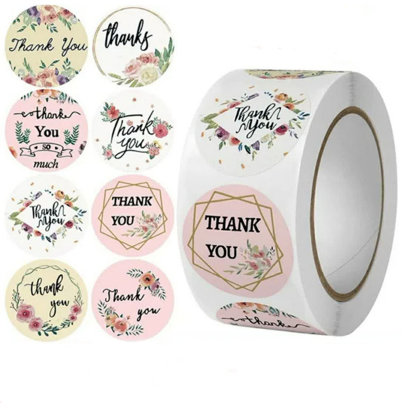 برچسب طرح تشکر از مشتری مدل MW بسته 500 عددی