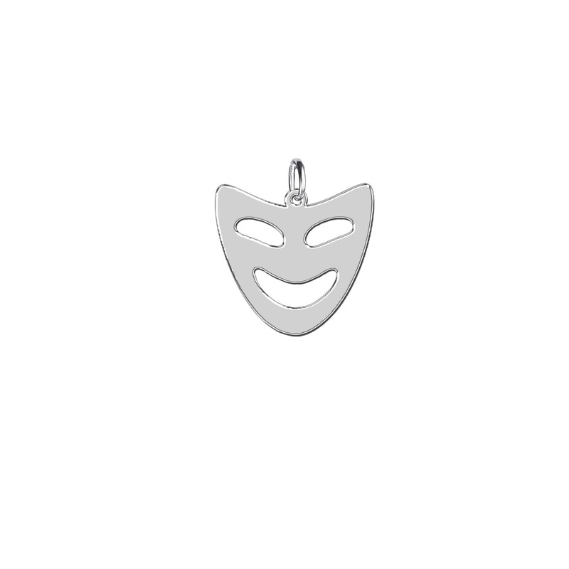 آویز گردنبند نقره ترمه 1 طرح ماسک کد E140