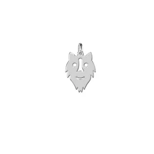 آویز گردنبند نقره ترمه 1 طرح شیر کد E145