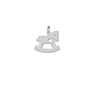 آویز گردنبند نقره ترمه 1 طرح اسب کد E148