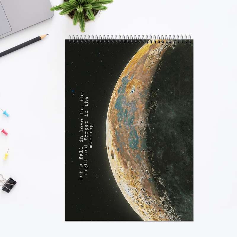 دفتر شطرنجی 100 برگ طرح Night