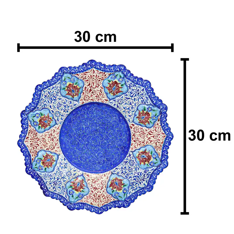 ست کاسه و بشقاب میناکاری مدل پرداز کد 3023