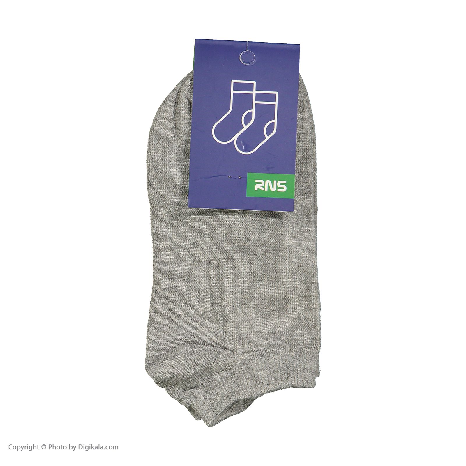 جوراب نخی بدون ساق بزرگسال - یوپیم - طوسي - 7
