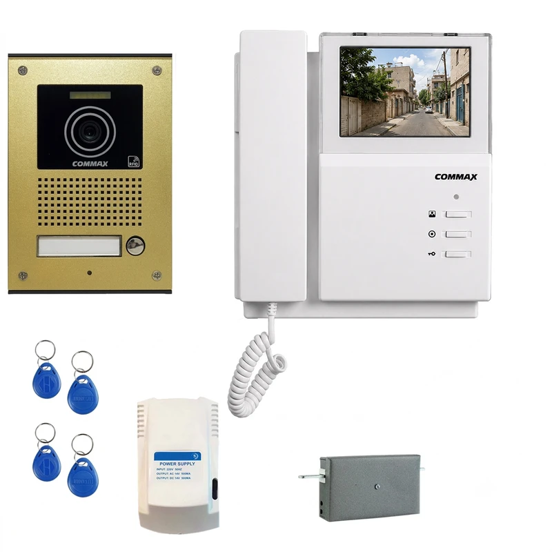 مجموعه دربازکن تصویری کوماکس مدل 4PNC-4UCMGOLDCARD یک واحدی