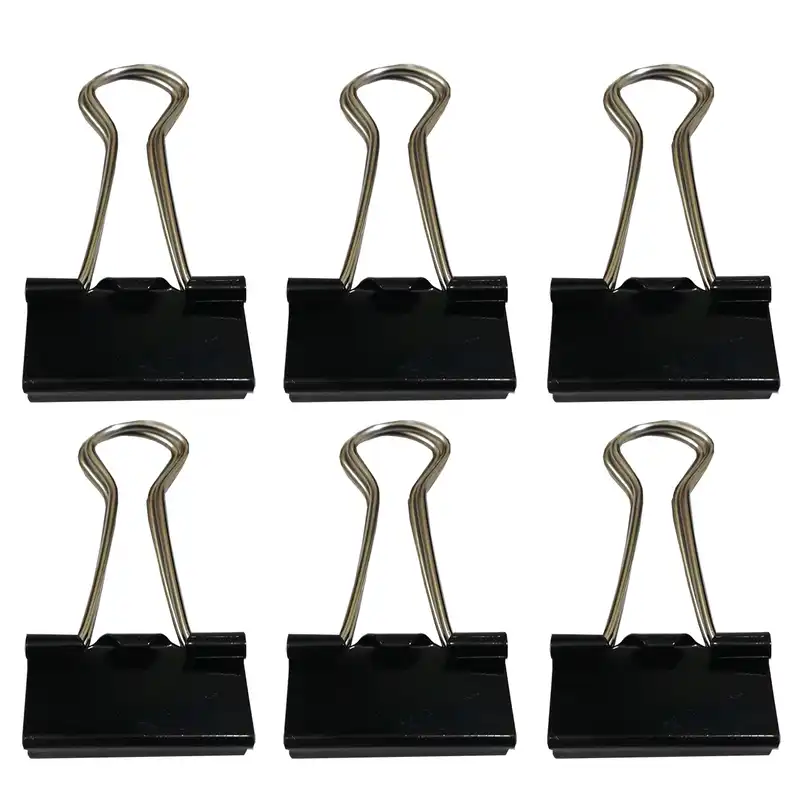 گیره کاغذ مدل DL.0002 سایز 41 میلی متر بسته 6 عددی