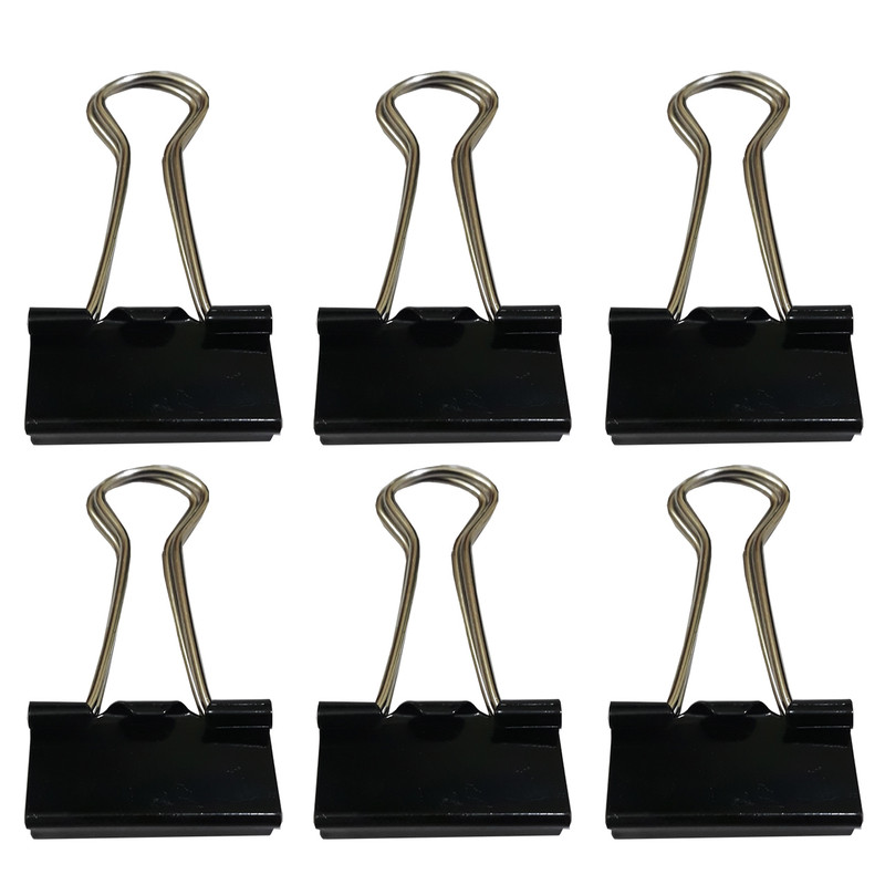 گیره کاغذ مدل DL.0002 سایز 41 میلی متر بسته 6 عددی