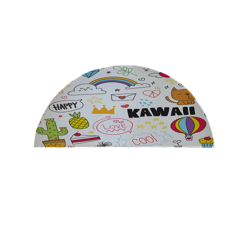 پادری مدل نیم دایره طرح کودک کد 8476 سایز 90×45 سانتی متر