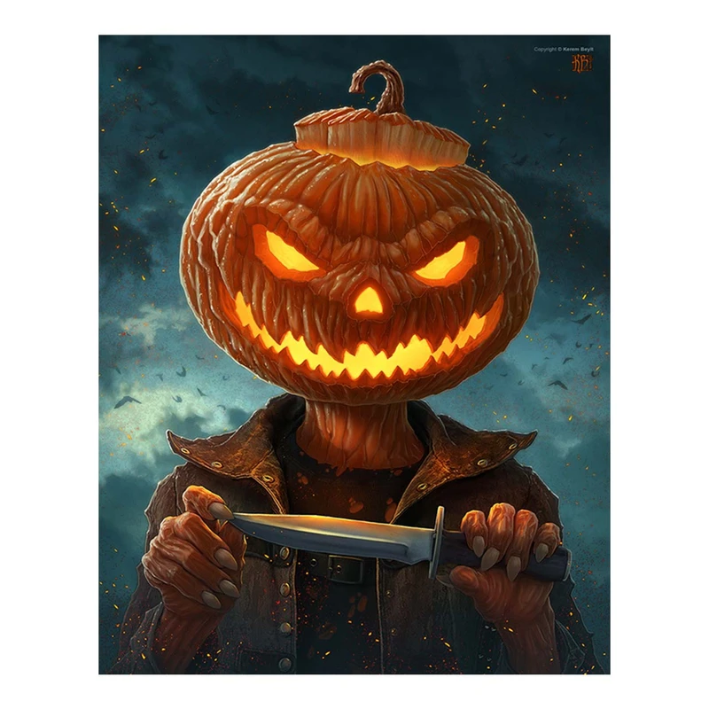 تابلو شاسی طرح کدوی هالووین Pumpkin 0012