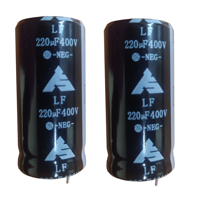 خازن الکترولیت 400 ولت 220 میکروفاراد کد 5 بسته 2 عددی